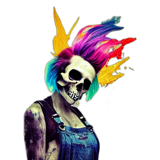 mask, face, creature, staff, watercolor, fantasy art, concept art, photorealistic transparent PNG cut-out