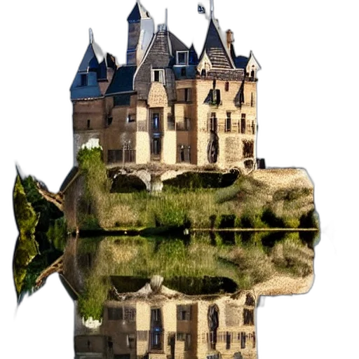 building, crown, photorealistic, 3d render, concept art, fantasy art, underwater, castle transparent PNG cut-out