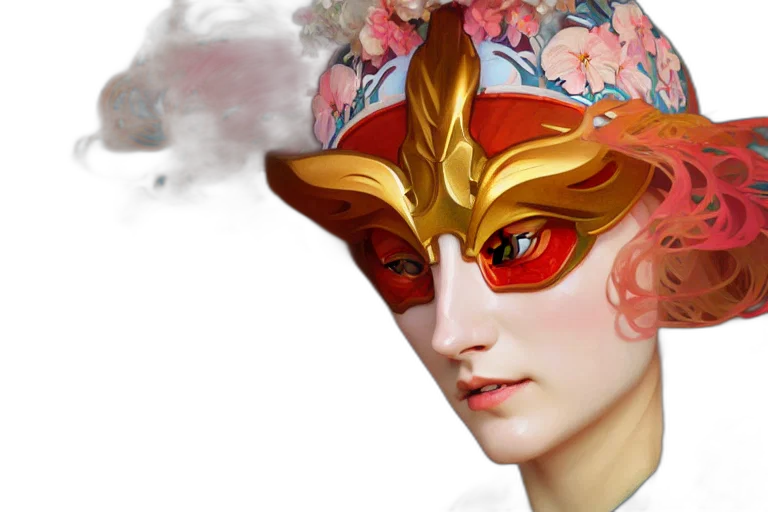 mask, crown, face, hat transparent PNG cut-out