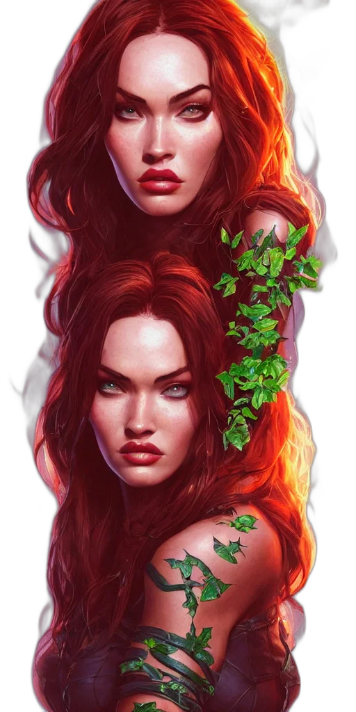 dress, face, fantasy art, concept art, comic book art, photorealistic, fire, forest transparent PNG cut-out
