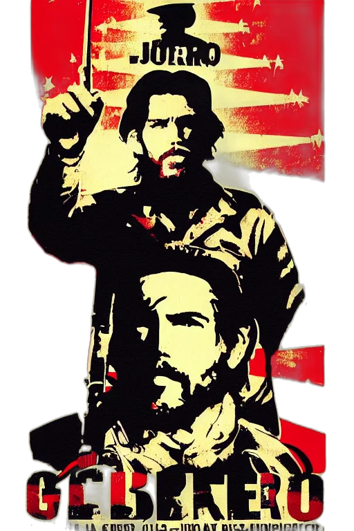 weapon, jacket, comic book art, concept art, pixel art, guerrillero, heroico, president transparent PNG cut-out