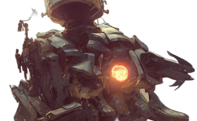 robot, weapon, sword, face transparent PNG cut-out