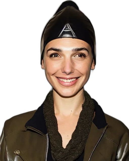 jacket, hat, face, staff transparent PNG cut-out