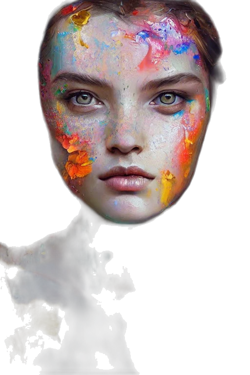 face, mask, crown, robot transparent PNG cut-out