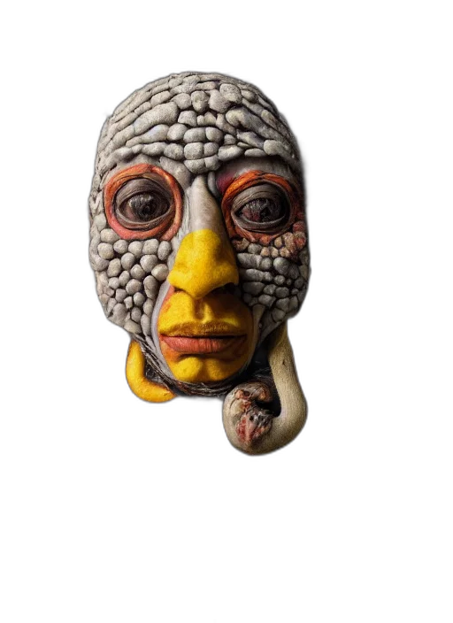 mask, face, jewelry, staff transparent PNG cut-out