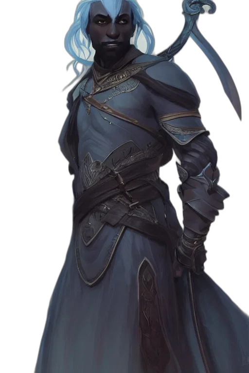 sword, staff, weapon, concept art, fantasy art, comic book art, photorealistic, blue transparent PNG cut-out
