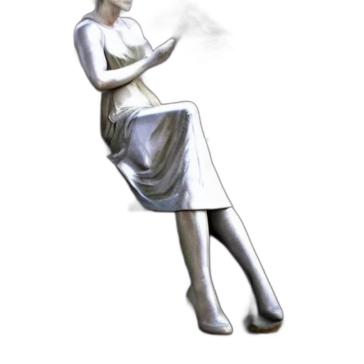 dress, staff, jewelry, robot, concept art, photorealistic, 3d render, fantasy art transparent PNG cut-out