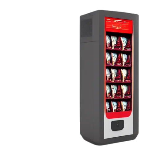 3d render, berlusconi, shaped, vending transparent PNG cut-out