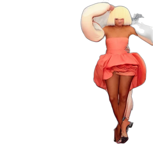 dress, hat, staff, umbrella transparent PNG cut-out