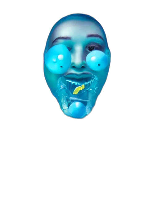 mask, face, creature, staff transparent PNG cut-out