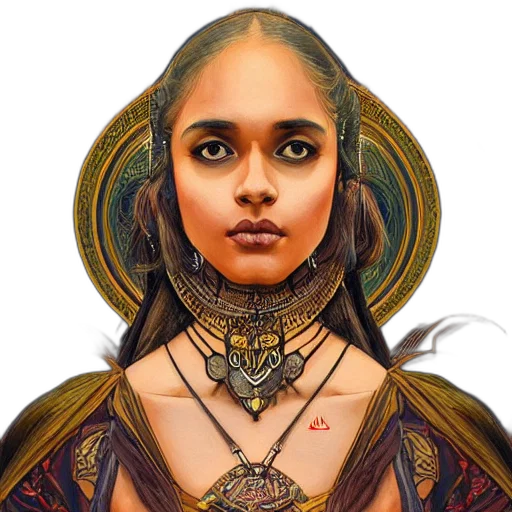 face, jewelry, crown, fantasy art transparent PNG cut-out
