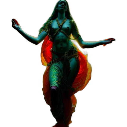 dress, creature, staff, concept art, 3d render, fantasy art, pixel art, marana transparent PNG cut-out