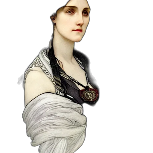 dress, jewelry, staff, hat, photorealistic, concept art, fantasy art, oil painting transparent PNG cut-out