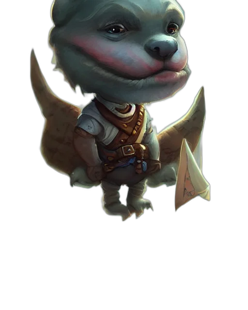 staff, dragon, creature, animal, fantasy art, concept art, 3d render, pixel art transparent PNG cut-out