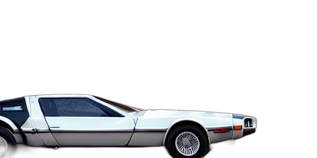 car, concept art, vaporwave, photorealistic, 3d render, single, delorean, dodge transparent PNG cut-out
