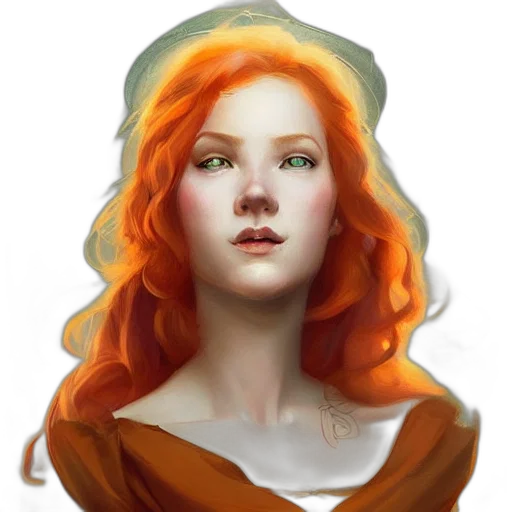 face, crown, dress, fantasy art transparent PNG cut-out