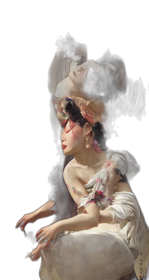 photorealistic, oil painting, concept art, fantasy art transparent PNG cut-out
