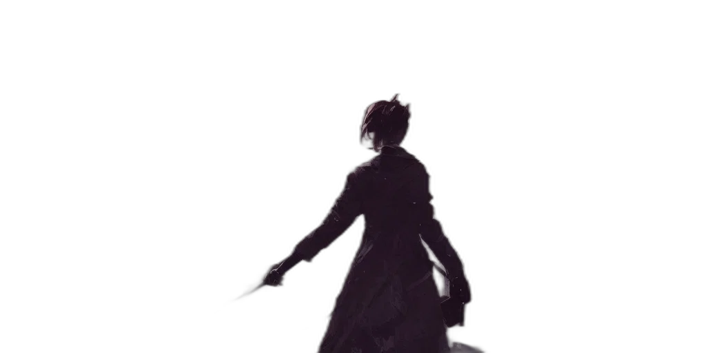 dress, staff, creature, weapon transparent PNG cut-out