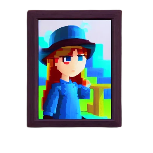 hat, staff, face, robot transparent PNG cut-out