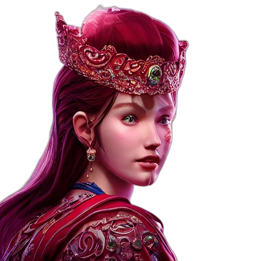 crown, face, fantasy art, concept art transparent PNG cut-out