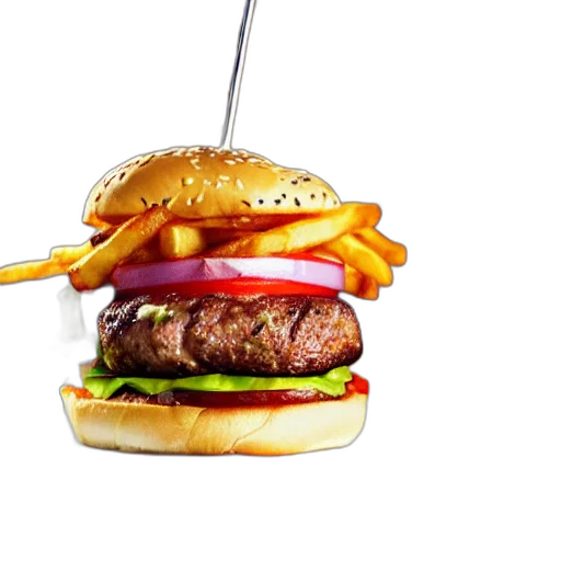 food, animal, 3d render, photorealistic transparent PNG cut-out