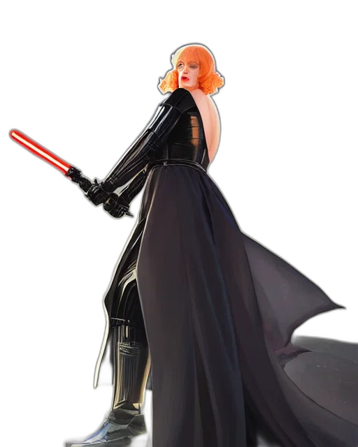 staff, dress, concept art, fantasy art, 3d render, comic book art, darth, vader transparent PNG cut-out