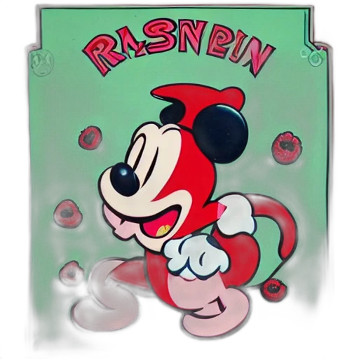 cartoon, concept art, 3d render, comic book art, raspberry, character, illustration, design transparent PNG cut-out