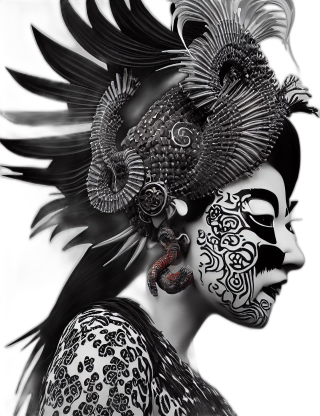 mask, face, jewelry, dragon transparent PNG cut-out
