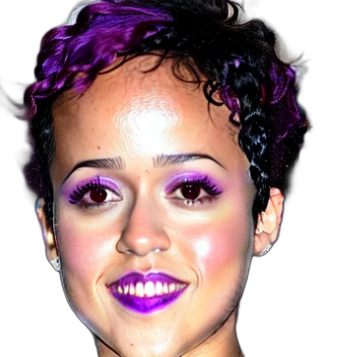 face, hair, creature, photorealistic transparent PNG cut-out