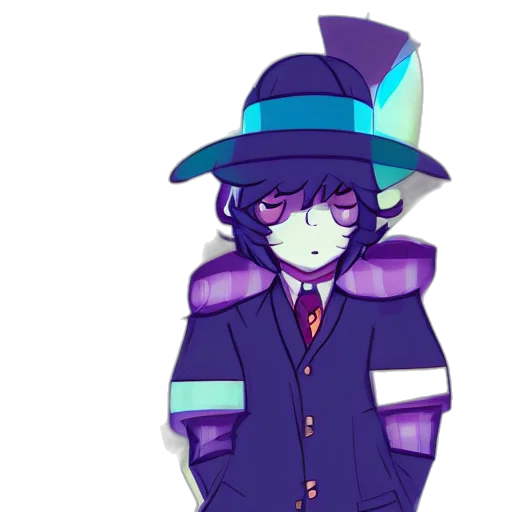 hat, staff, mask, jacket transparent PNG cut-out