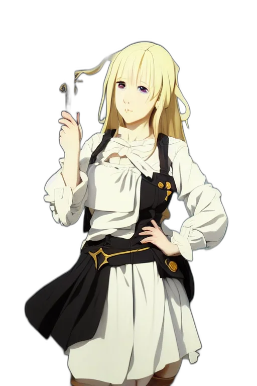 dress, staff, sword, weapon, anime, pixel art, concept art, cartoon transparent PNG cut-out