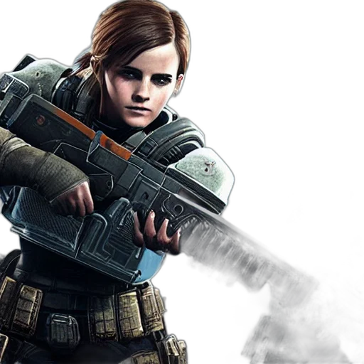 concept art, 3d render, photorealistic, emma transparent PNG cut-out