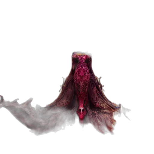 hair, creature, dress, animal, concept art, 3d render, watercolor, fantasy art transparent PNG cut-out