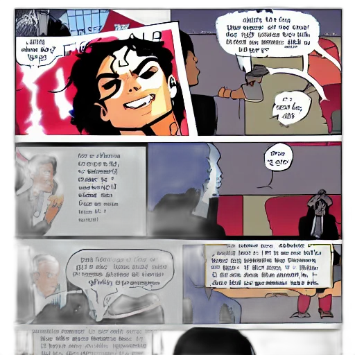 comic book art, anime, concept art, cartoon, fire, outer space, michael, jackson transparent PNG cut-out
