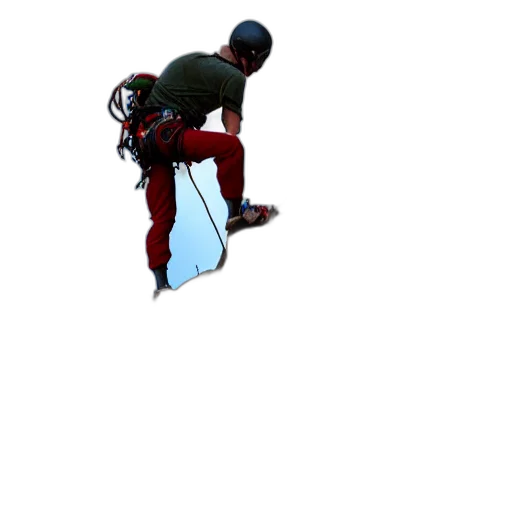 robot, creature, staff, weapon transparent PNG cut-out