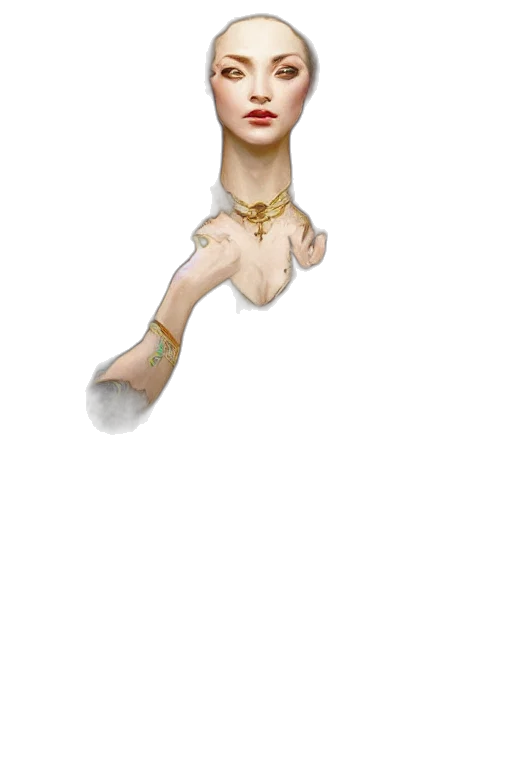 staff, jewelry, creature, face transparent PNG cut-out