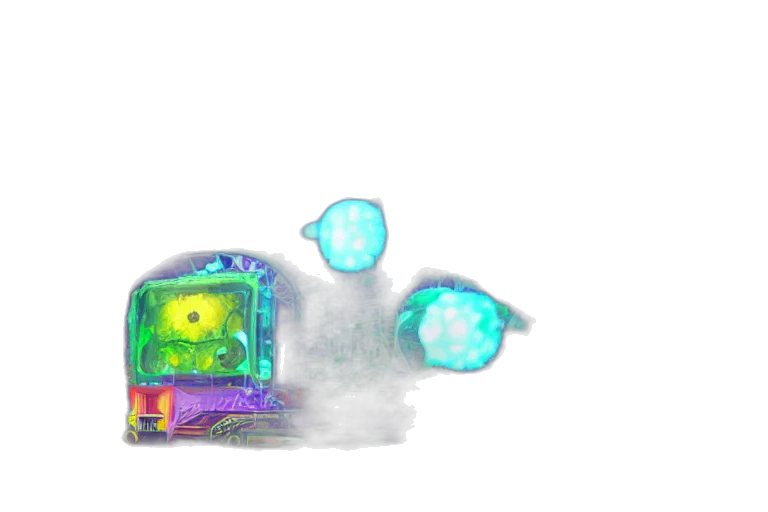 car, robot, weapon, creature, concept art, fantasy art, pixel art, 3d render transparent PNG cut-out