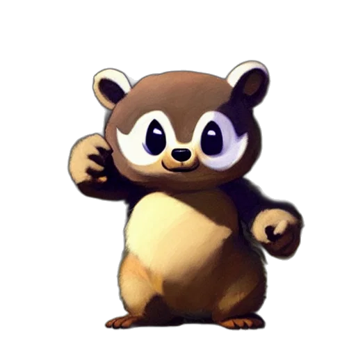 animal, creature, staff, concept art, 3d render, pixel art, photorealistic, tom transparent PNG cut-out