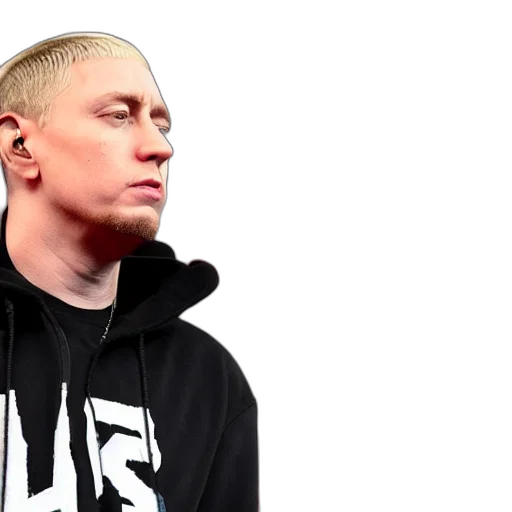 jacket, hair, face, eminem transparent PNG cut-out