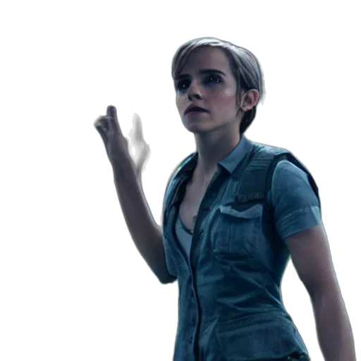 jacket, dress, staff, face transparent PNG cut-out