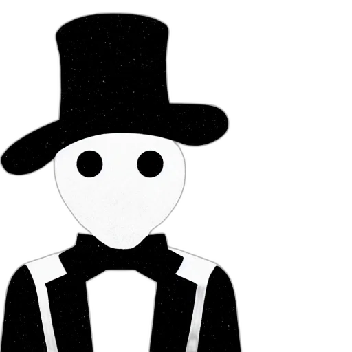 hat, mask, face, staff, cartoon, pixel art, concept art, comic book art transparent PNG cut-out