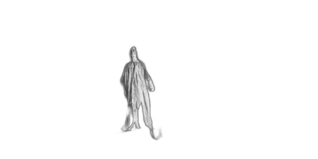 dress, staff, creature, robot transparent PNG cut-out