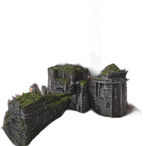 building, crown, dragon, weapon, 3d render, concept art, fantasy art, photorealistic transparent PNG cut-out