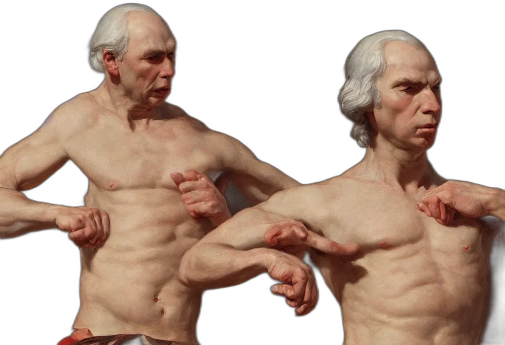 creature, 3d render, concept art, photorealistic, god, punching, james, madison transparent PNG cut-out