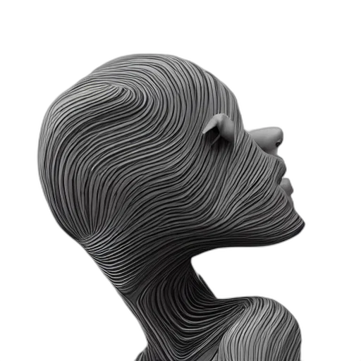 mask, hair, face, creature transparent PNG cut-out