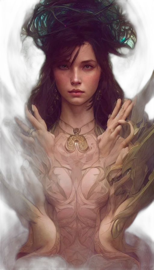 face, jewelry, dragon, fantasy art transparent PNG cut-out