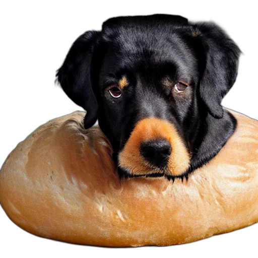 food, animal, hat, creature, photorealistic, 3d render, dog, form transparent PNG cut-out