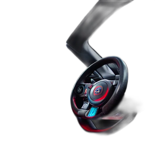 3d render, photorealistic, photo, rgb, gaming, car, interior transparent PNG cut-out