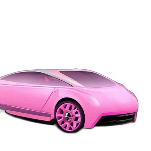 car, 3d render, concept art, vaporwave, photorealistic, pastel, neon, very transparent PNG cut-out