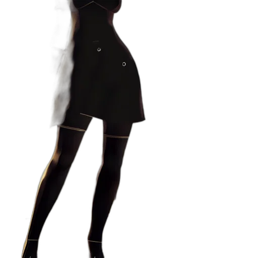 dress, staff, jacket, weapon, concept art, 3d render, anime, fantasy art transparent PNG cut-out